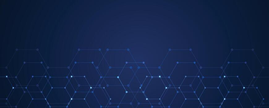 azul antecedentes con hexagonal líneas vector