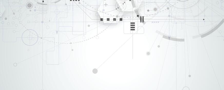 abstract circuit background with a lot of lines and circles vector