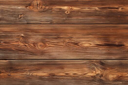 Old weathered wooden planks surface with visible grain patterns and knots providing a rustic background photo