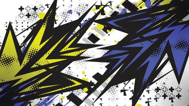 Dynamic Pop Art Explosion Abstract Background vector