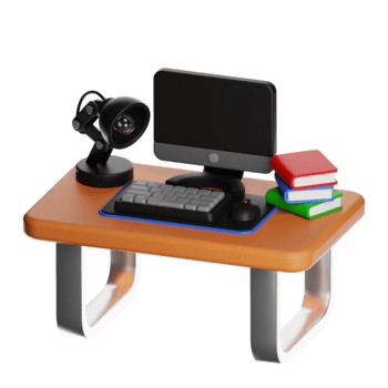 skrivbordet dator uppstart för uppkopplad inlärning och avlägsen arbete png