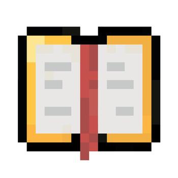 An open book with a red ribbon on it vector