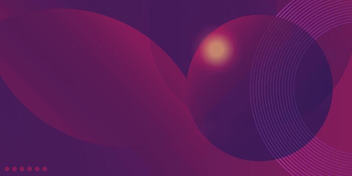 Abstract purple and pink colorful circular gradient shapes background with blank space vector