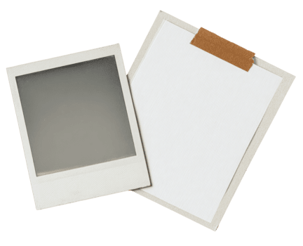 omedelbar ram och tom papper med brun tejp för meddelande isolerat på transparent bakgrund png