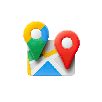 3d ikon av en navigering Karta med flerfärgad plats stift isolerat på transparent bakgrund png