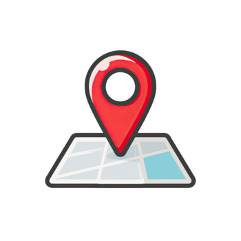 rosso Posizione perno marcatore su un' minimo carta geografica griglia indicando un' specifico punto di interesse isolato su trasparente sfondo png