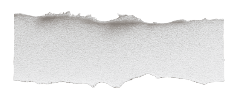 blanco blanco rectangular papel con harapiento Rasgado bordes y papel superficie aislado en transparente antecedentes png