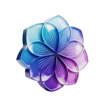 mooi 3d renderen van een helling bloem geïsoleerd Aan een transparant achtergrond png