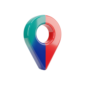 colorida 3d rendido localização PIN ícone em transparente fundo mostrando direção e navegação png