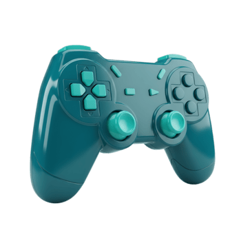 3d framställa av en kricka och turkos spel kontrollant på en transparent bakgrund png