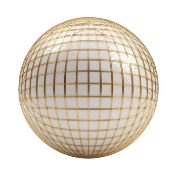 minimalista esfera con dorado estructura metálica intersectando resumen geométrico superficie textura png