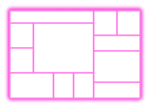 com borda rosa colagem disposição com múltiplo retangular quadros. png