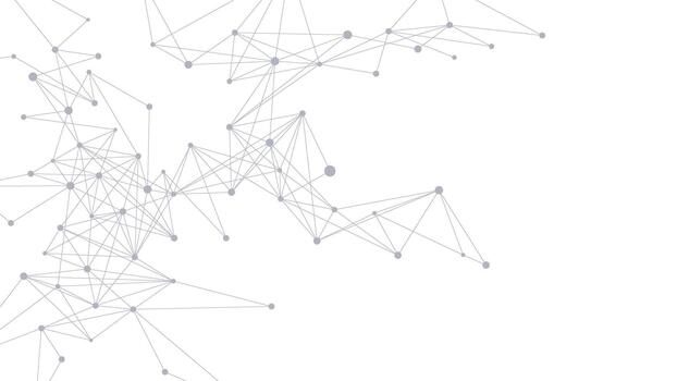 Abstract futuristic network connection background. Website header or banner with connecting dots and lines. Suitable for science, technology, chemistry and medical concept vector