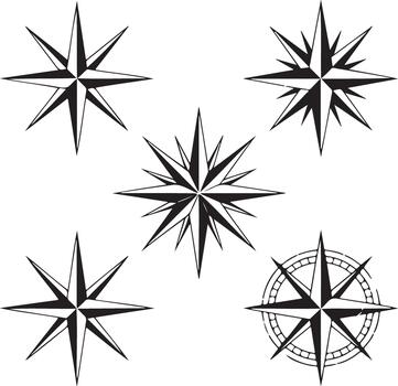 colección de seis áspero transparente bordeado rectangular marcos vector