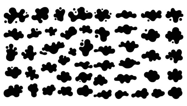 de moda sin costura modelo de resumen negro gotas en blanco, Perfecto para moderno textiles, creativo antecedentes, y juguetón marca diseños con un atrevido, artístico instinto vector