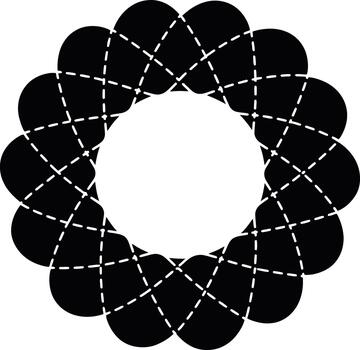 circular modelo con rayado líneas diseño vector