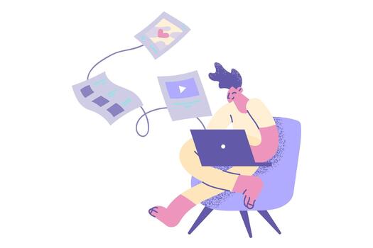 nube apoyo y base de datos sincronización concepto vector