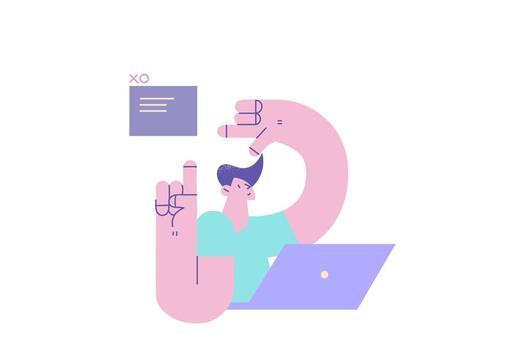 fijación problema en negocio concepto vector