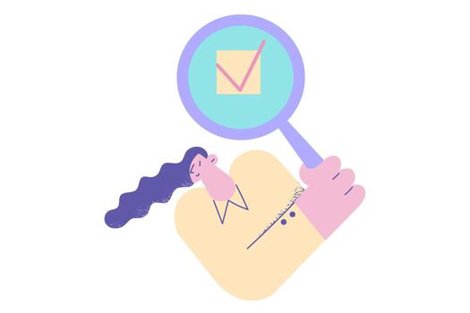 Finding solution in business concept vector