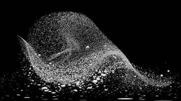 kosmisch deeltje stromen piek 360vr 4k lus video