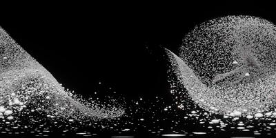 360v cosmico particella flusso vortice 4k ciclo continuo video