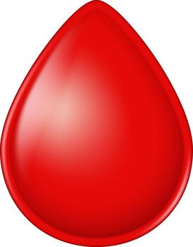 Red drop graphic for design vector
