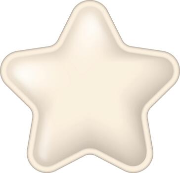 Light-colored star shape icon vector
