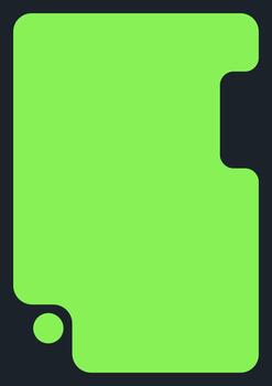 Minimal Green Window Mockup with Modern Design. Abstract Green UI Window Element with Clean Edges vector