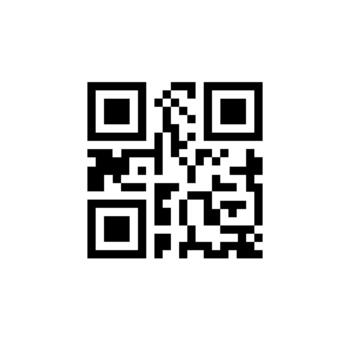 QR code is a barcode that stores information and can be read using a smartphone camera or other scanner for quick information transfer. vector