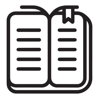 Journaling App Symbol Out Line vector