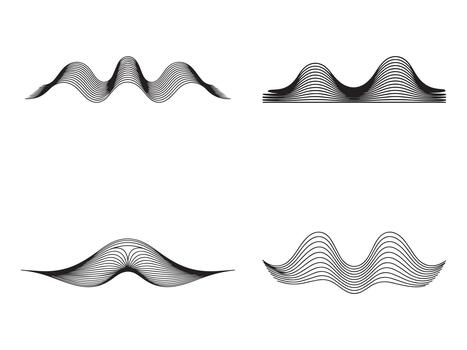 Deep Sleep Wave Pattern Out Line vector