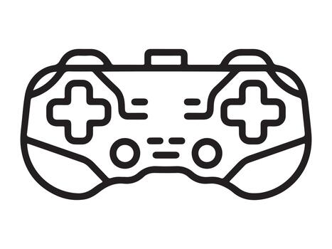 Outline illustration of a pro gaming reaction sensor vector