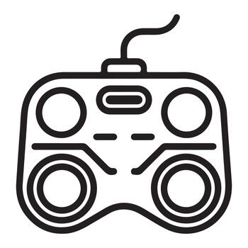 Pro gaming reaction sensor outline design vector