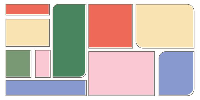 Set of quote frames. Colored speech bubbles. Empty text field.Flat. vector