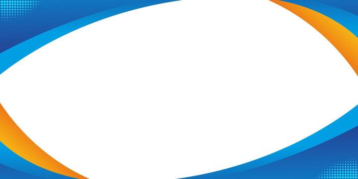 Blue and Orange Curved Abstract Background with Smooth Gradient Shapes vector
