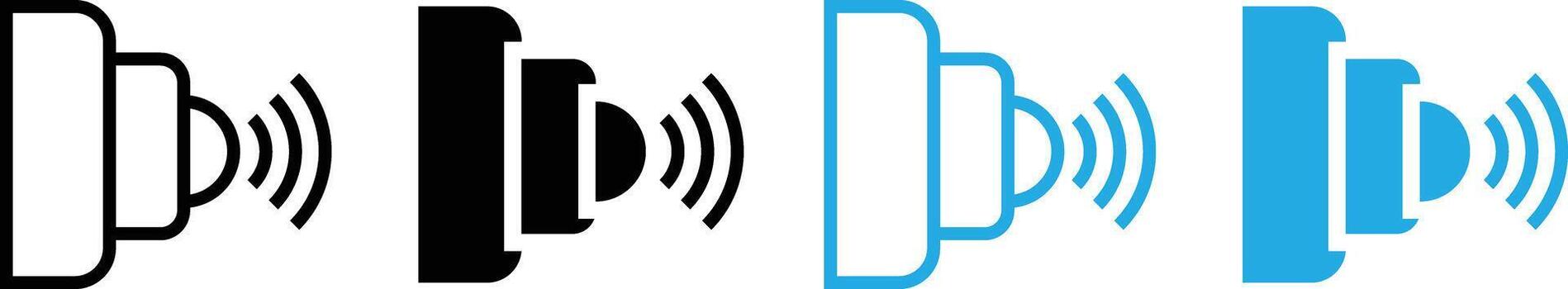 Infrared icon. Remote control and IR signal signs. Infrared sensor symbol. Invisible light and technology signs. vector