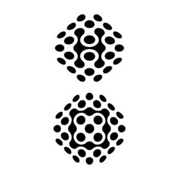 logo design with tech design template vector