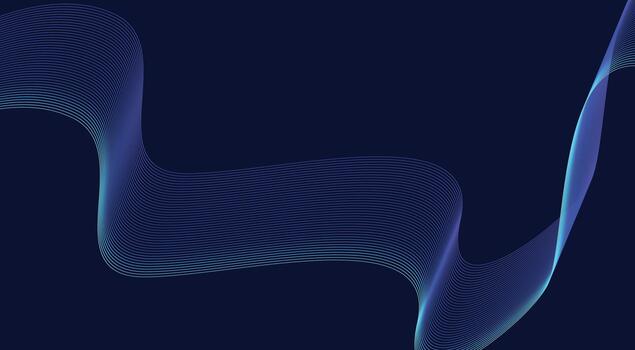 Blend Wave Background Blue Gradient Abstract Design Illustration vector