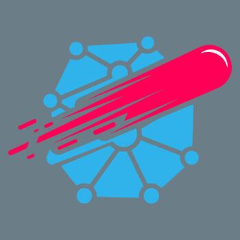 dinámica red impacto un estilizado ilustración de velocidad y conexión vector