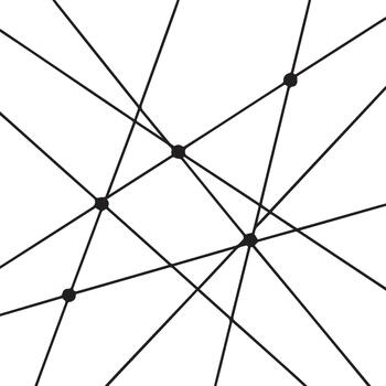 Intersections of multiple lines with marked points vector