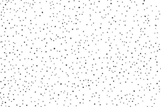 Abstract pattern of tiny black dots and lines on white background vector