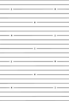 Abstract pattern of horizontal lines and dots vector
