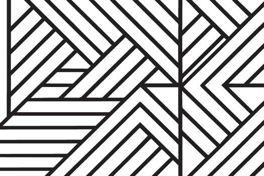 Abstract geometric pattern with intersecting black lines on white background vector