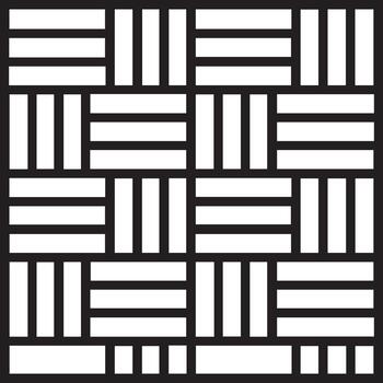 geométrico modelo de intersectando negro y blanco rayas vector