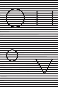 Optical illusion of geometric shapes behind horizontal lines vector
