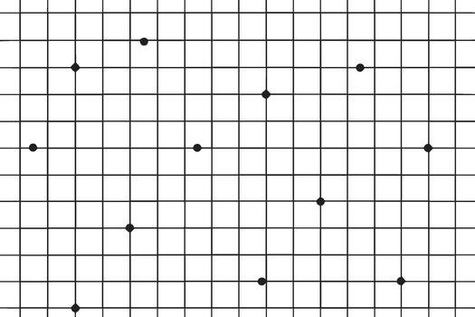 Scattered dots on a grid pattern vector