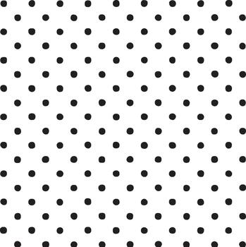 Abstract black dots on white background pattern vector