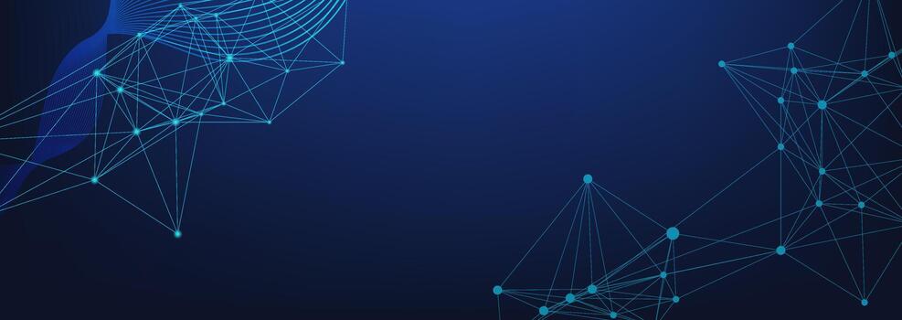 Digital Network Connection Background Futuristic Technology Concept vector