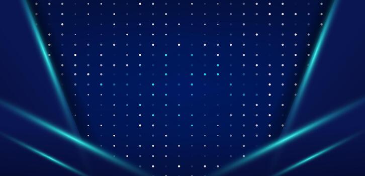 Digital Blue Technology Grid Abstract Background Presentation vector