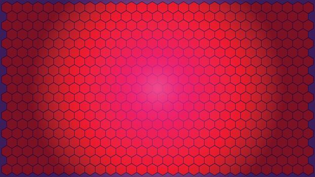 A red and blue background with hexagonal shapes vector